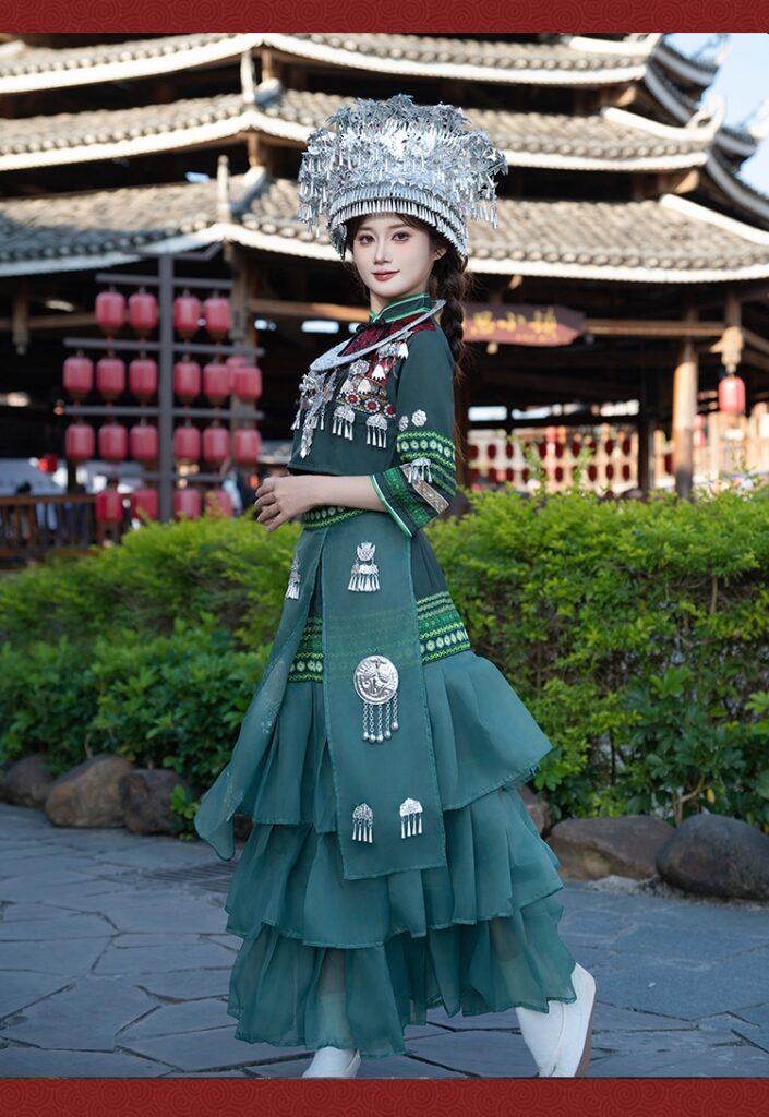 Multi-Ethnic Adult Dance Costume Set with Headpiece