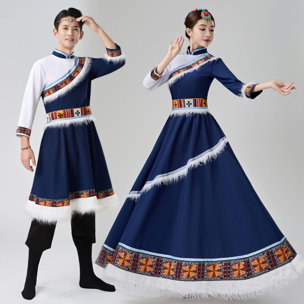 Tibetan and Mongolian Adult Stage Dance Costume