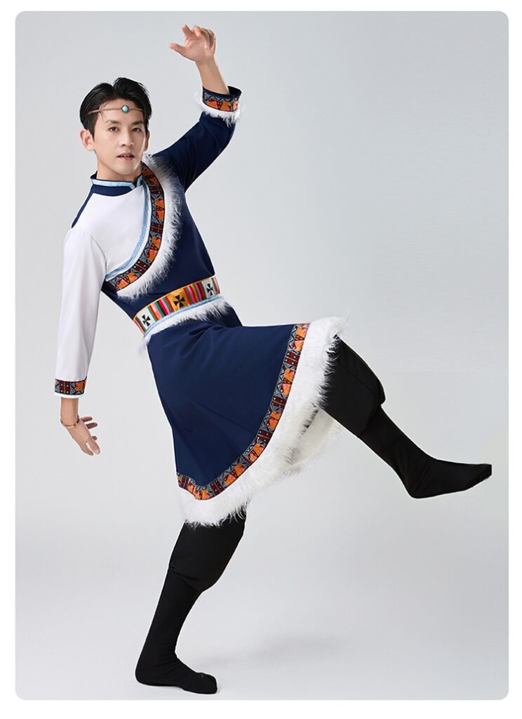 Men’s cultural dance outfit with belt and headwear