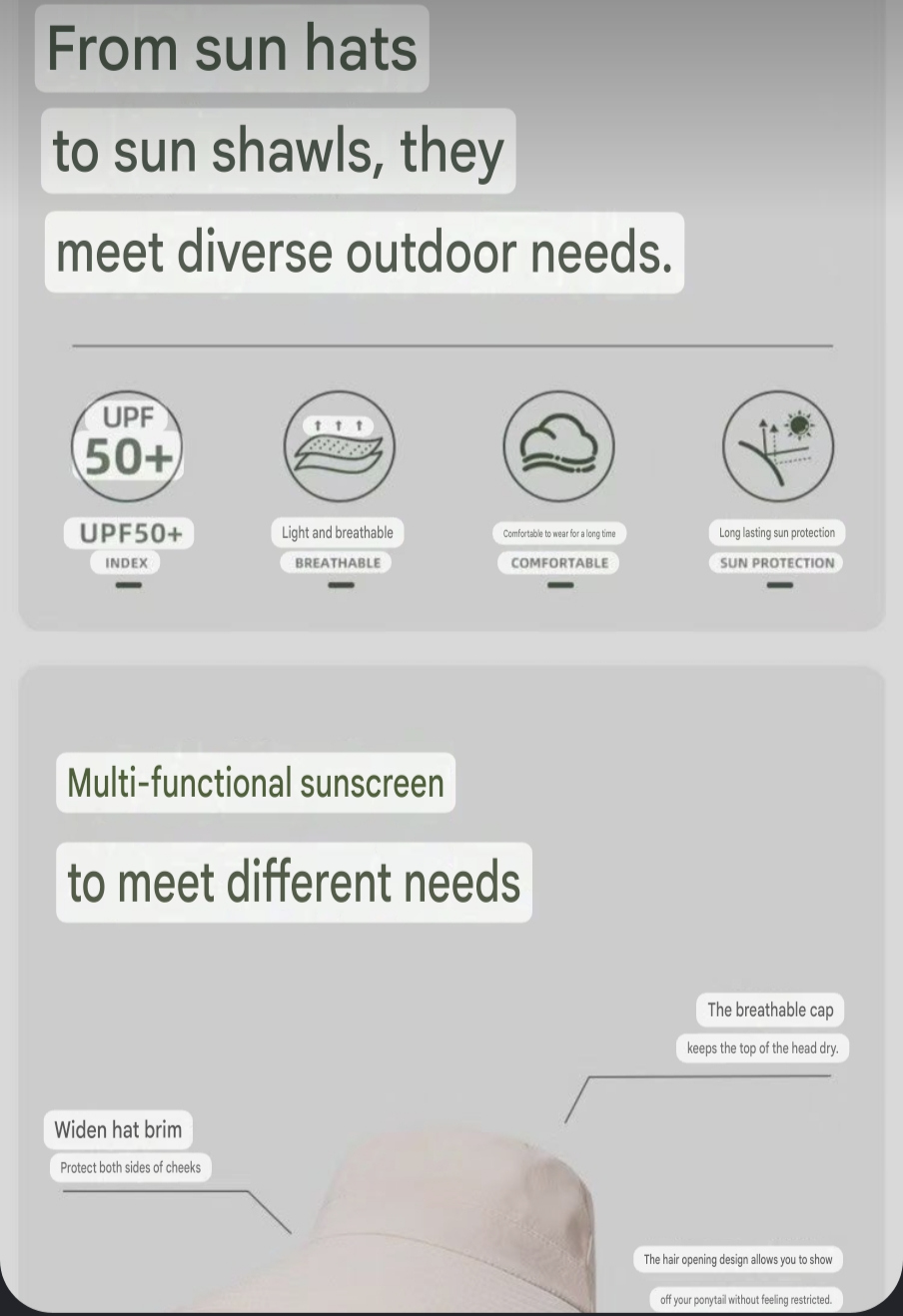 Women's neck-covering sun hat protection and design overview